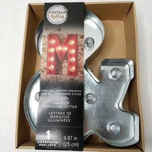 Marquee Letter Metal light up sign home decor